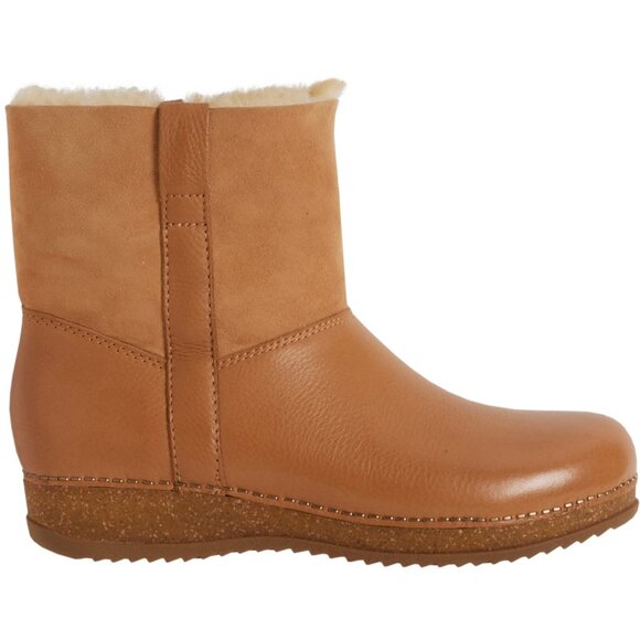 NEW Dansko McKenzie Shearling-Lined Boots - Leather For Women in tan 1025 8s4 - Picture 4 of 9